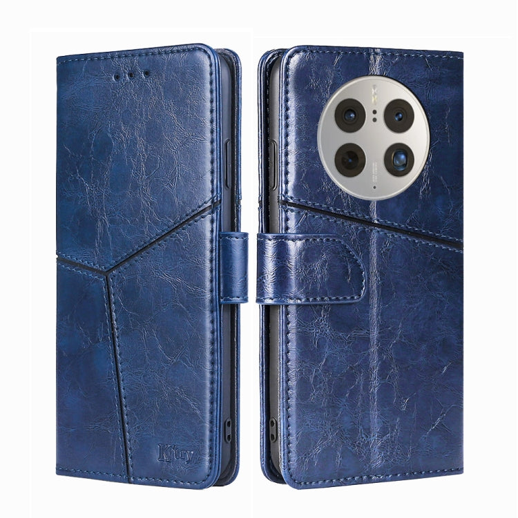 For Huawei Mate 50 Pro Geometric Stitching Leather Phone Case