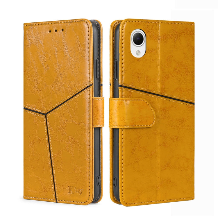 For Samsung Galaxy A23e/A22e Geometric Stitching Leather Phone Case