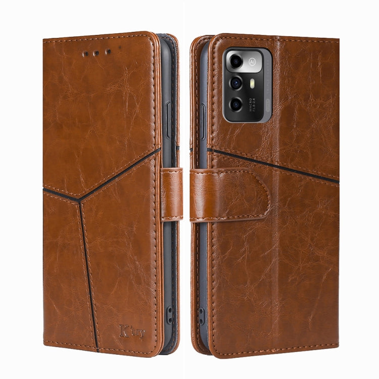 For ZTE Blade A72 5G Geometric Stitching Leather Phone Case