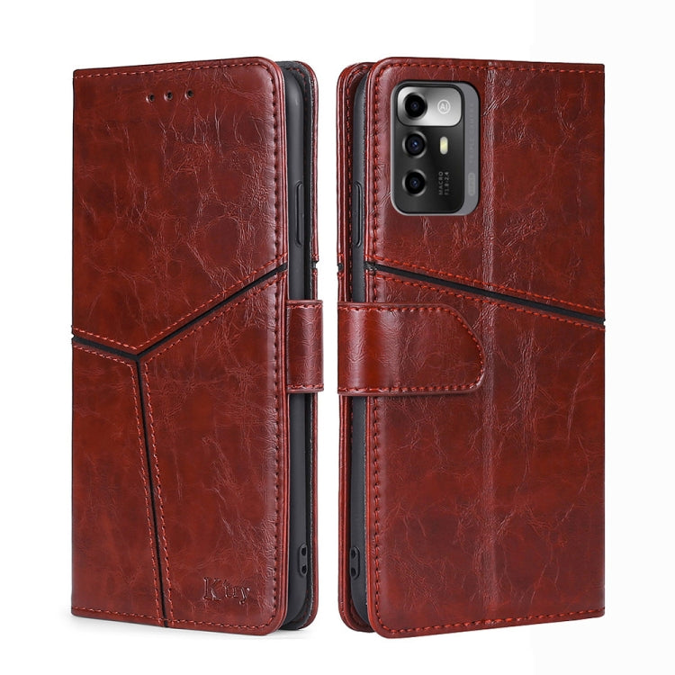 For ZTE Blade A72 5G Geometric Stitching Leather Phone Case