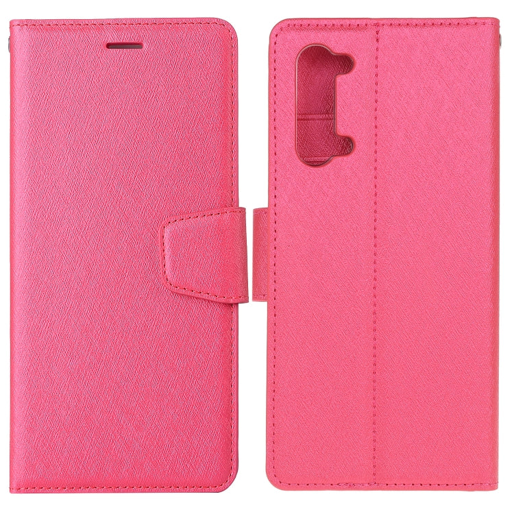 For OPPO Reno 3 Silk Texture Horizontal Flip Leather Case with Holder & Card Slots & Wallet & Photo Frame