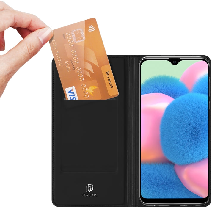 For Samsung Galaxy A50/A50s/A30s DUX DUCIS Skin Pro Series Leather Phone Case