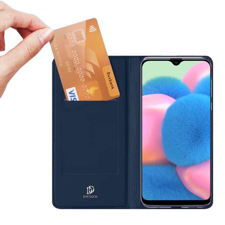 For Samsung Galaxy A50/A50s/A30s DUX DUCIS Skin Pro Series Leather Phone Case