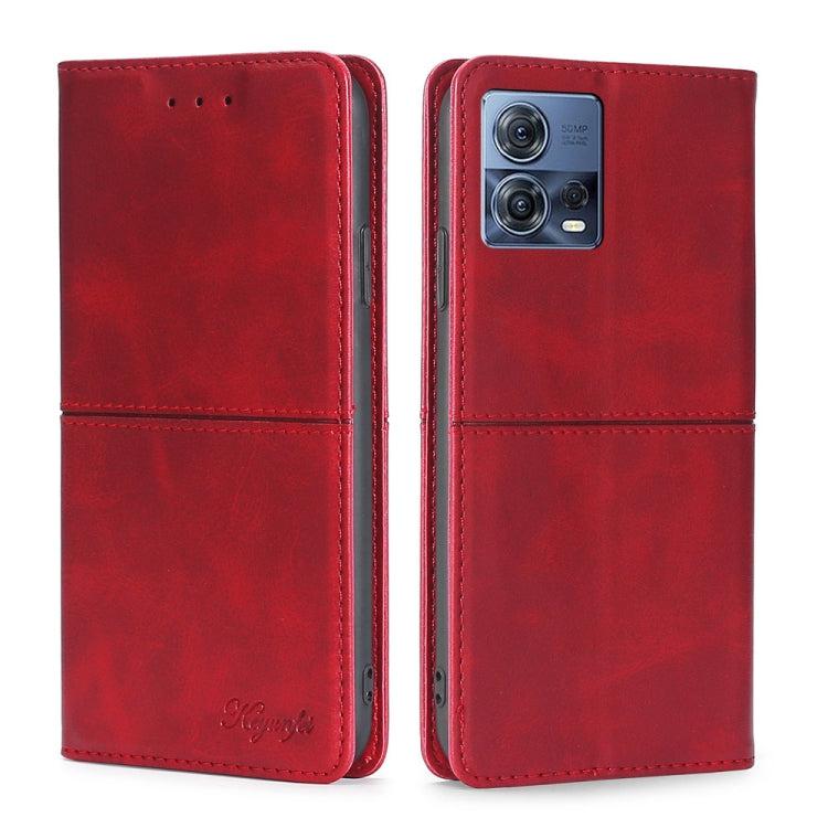 For Motorola Edge S30 Pro 5G/Edge 30 Fusion Cow Texture Magnetic Horizontal Flip Leather Phone Case