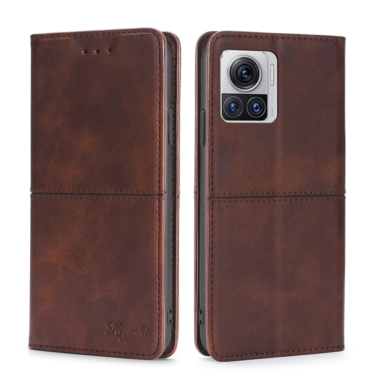 For Motorola Edge X30 Pro 5G/Edge 30 Ultra Cow Texture Magnetic Horizontal Flip Leather Phone Case