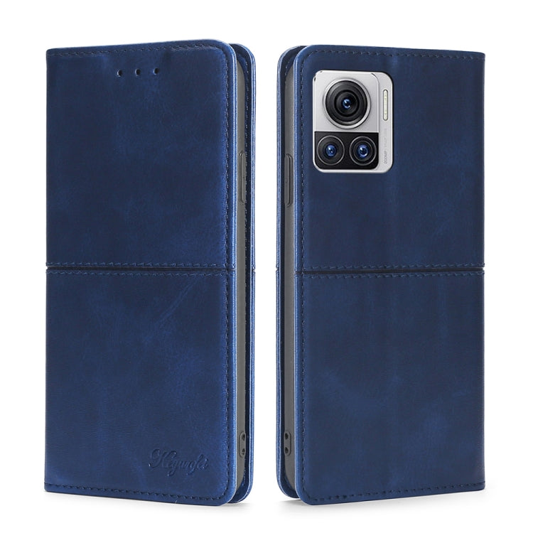 For Motorola Edge X30 Pro 5G/Edge 30 Ultra Cow Texture Magnetic Horizontal Flip Leather Phone Case