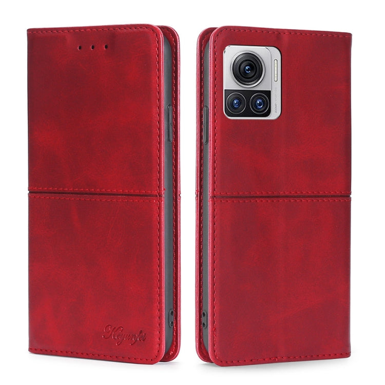 For Motorola Edge X30 Pro 5G/Edge 30 Ultra Cow Texture Magnetic Horizontal Flip Leather Phone Case