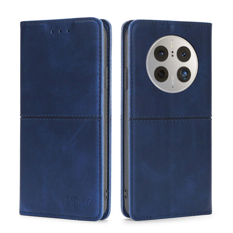 For Huawei Mate 50 Pro Cow Texture Magnetic Horizontal Flip Leather Phone Case