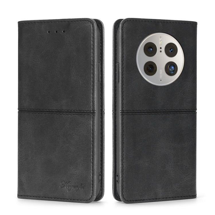 For Huawei Mate 50 Pro Cow Texture Magnetic Horizontal Flip Leather Phone Case