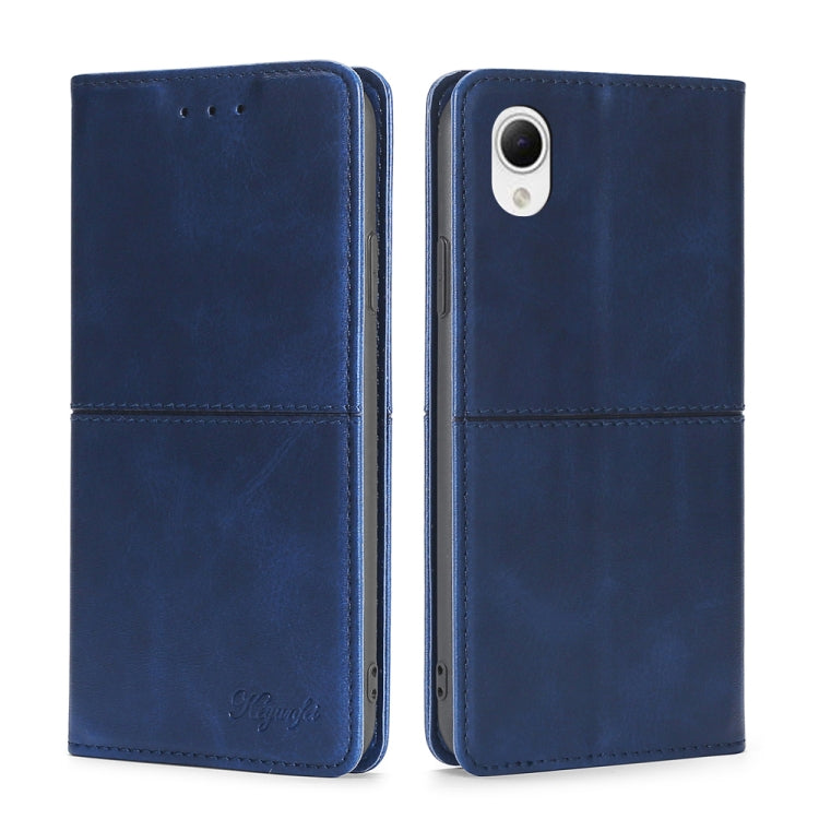 For Samsung Galaxy A23e/A22e Cow Texture Magnetic Horizontal Flip Leather Phone Case