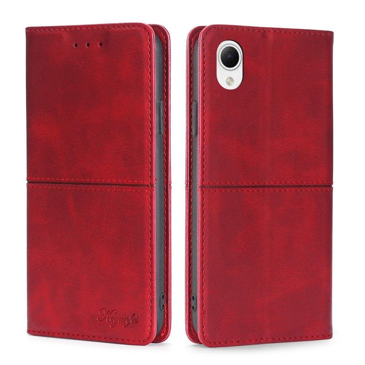 For Samsung Galaxy A23e/A22e Cow Texture Magnetic Horizontal Flip Leather Phone Case