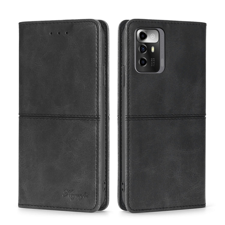 For ZTE Blade A72 5G Cow Texture Magnetic Horizontal Flip Leather Phone Case