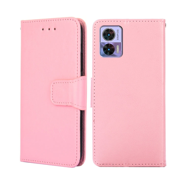 For Motorola Edge 30 Neo Crystal Texture Leather Phone Case