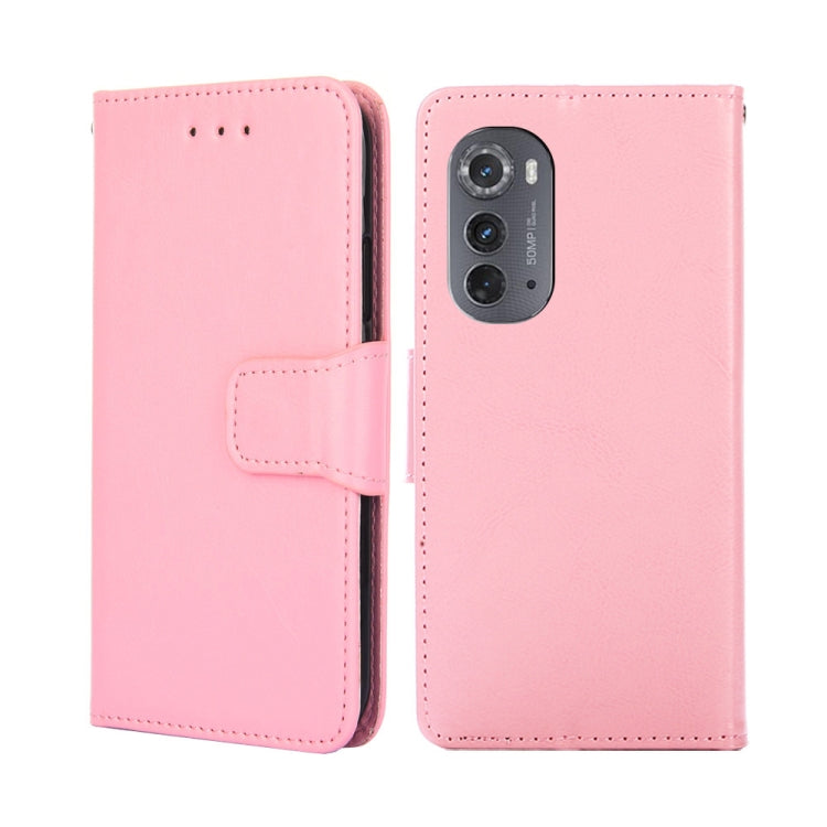 For Motorola Edge 2022 Crystal Texture Leather Phone Case