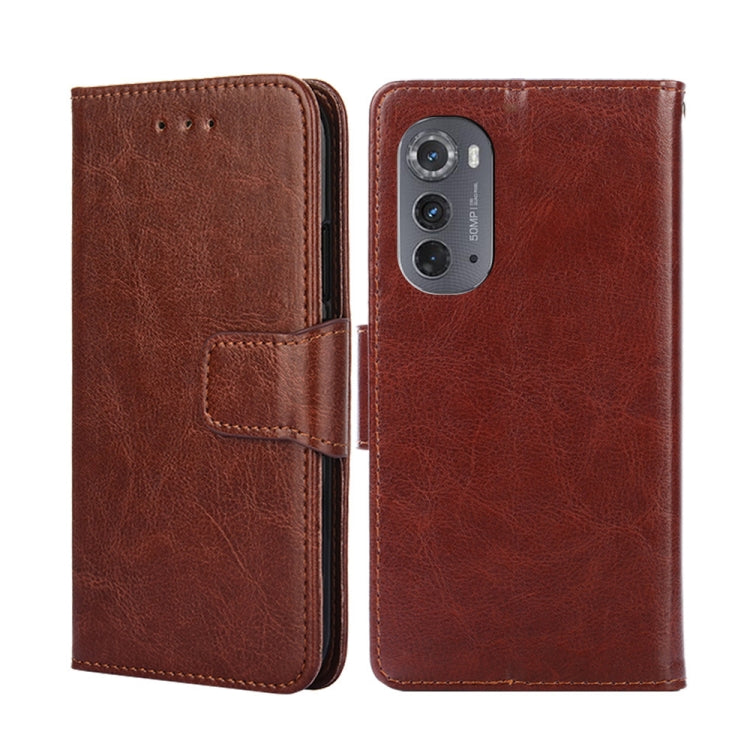 For Motorola Edge 2022 Crystal Texture Leather Phone Case
