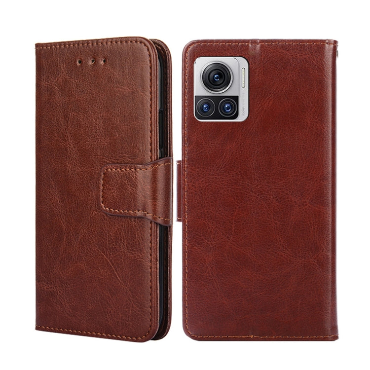 For Motorola Edge X30 Pro 5G/Edge 30 Ultra Crystal Texture Leather Phone Case