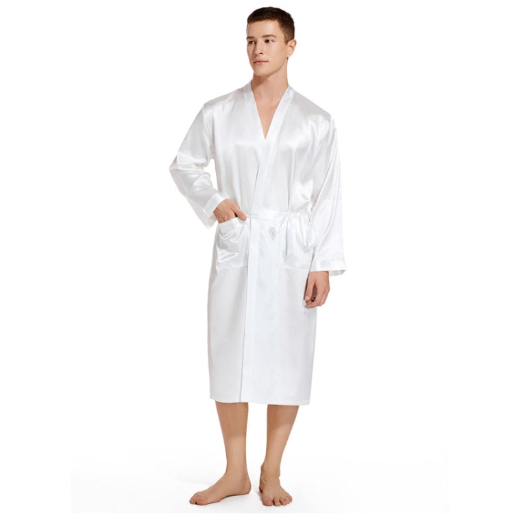 Men Groom Gold Lettering Home Long Nightgown, Size: