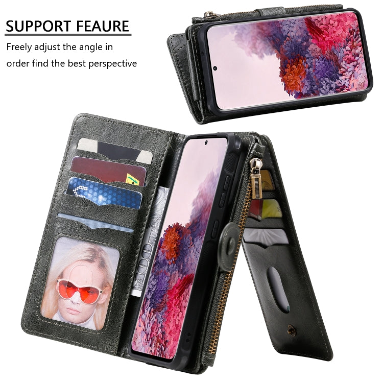 For Galaxy S20 Multifunctional Retro Detachable Magnetic Horizontal Flip Leather Case with Card Slots & Holder & Wallet & Photo Frame