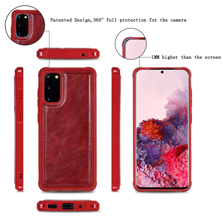 For Galaxy S20 Multifunctional Retro Detachable Magnetic Horizontal Flip Leather Case with Card Slots & Holder & Wallet & Photo Frame