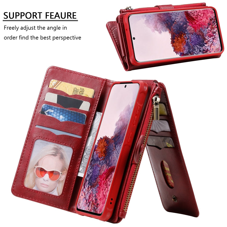 For Galaxy S20 Multifunctional Retro Detachable Magnetic Horizontal Flip Leather Case with Card Slots & Holder & Wallet & Photo Frame
