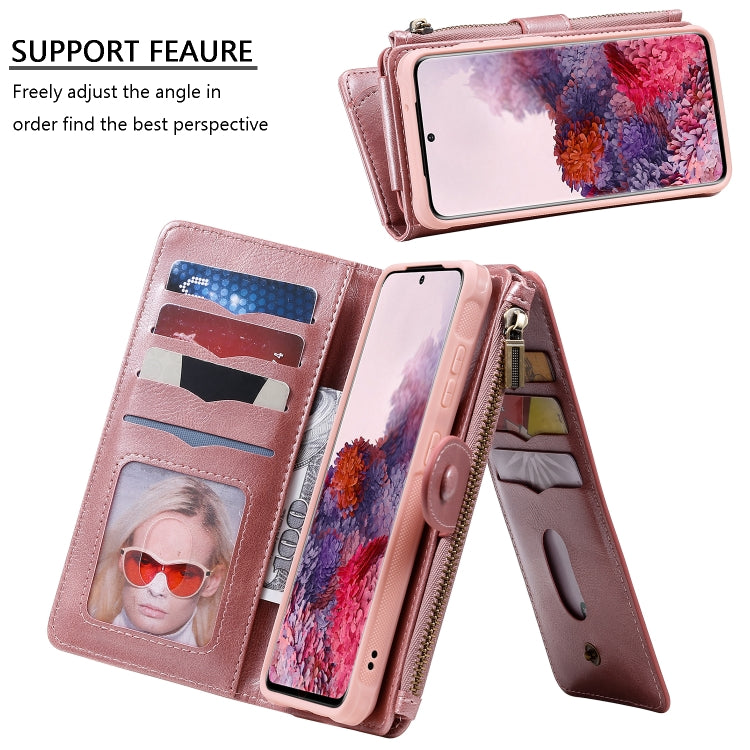 For Galaxy S20 Multifunctional Retro Detachable Magnetic Horizontal Flip Leather Case with Card Slots & Holder & Wallet & Photo Frame