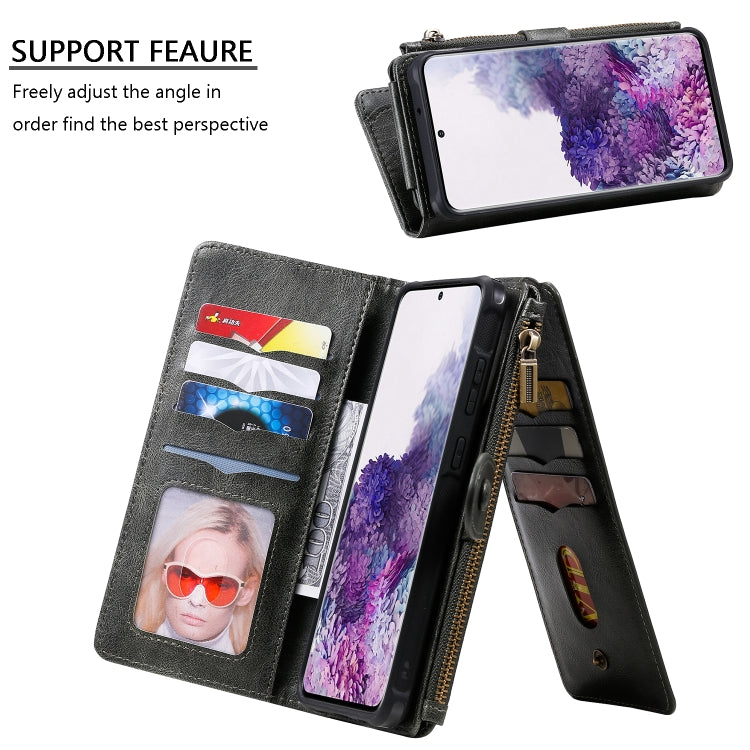 For Galaxy S20 Plus Multifunctional Retro Detachable Magnetic Horizontal Flip Leather Case with Card Slots & Holder & Wallet & Photo Frame