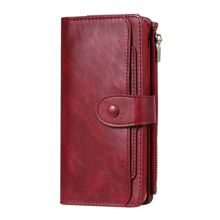For Galaxy S20 Plus Multifunctional Retro Detachable Magnetic Horizontal Flip Leather Case with Card Slots & Holder & Wallet & Photo Frame