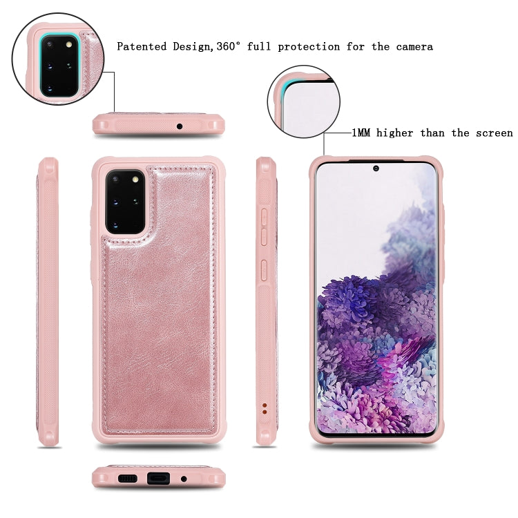 For Galaxy S20 Plus Multifunctional Retro Detachable Magnetic Horizontal Flip Leather Case with Card Slots & Holder & Wallet & Photo Frame