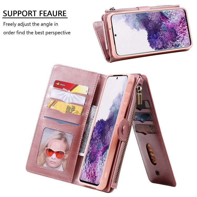 For Galaxy S20 Plus Multifunctional Retro Detachable Magnetic Horizontal Flip Leather Case with Card Slots & Holder & Wallet & Photo Frame