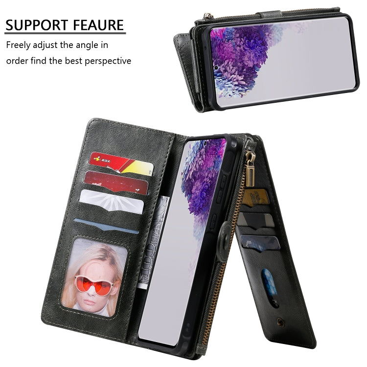 For Galaxy S20 Ultra Multifunctional Retro Detachable Magnetic Horizontal Flip Leather Case with Card Slots & Holder & Wallet & Photo Frame