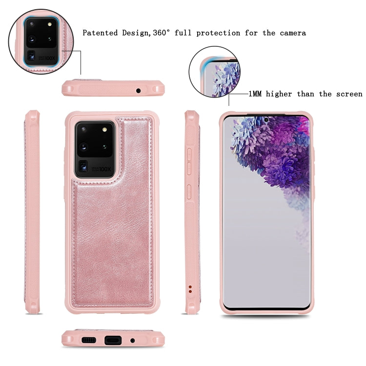 For Galaxy S20 Ultra Multifunctional Retro Detachable Magnetic Horizontal Flip Leather Case with Card Slots & Holder & Wallet & Photo Frame