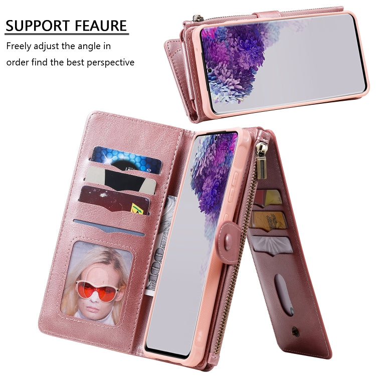 For Galaxy S20 Ultra Multifunctional Retro Detachable Magnetic Horizontal Flip Leather Case with Card Slots & Holder & Wallet & Photo Frame