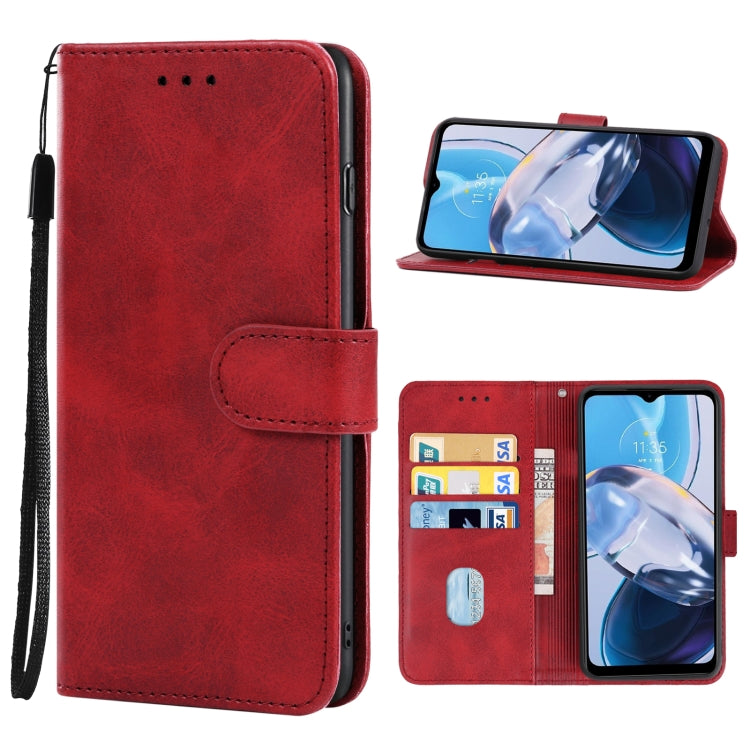 For Motorola Moto E22i Leather Phone Case