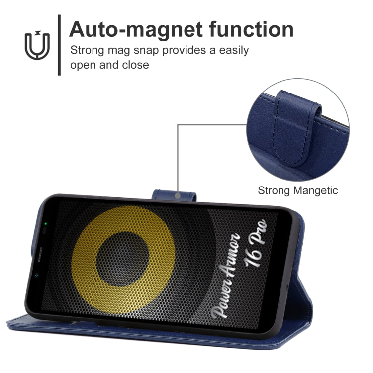 For Ulefone Power Armor 16 Pro Leather Phone Case