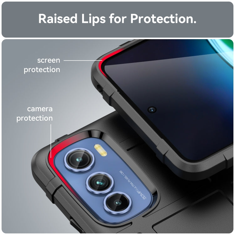 For Motorola Moto Edge 30 Rugged Shield Full Coverage Shockproof TPU Phone Case