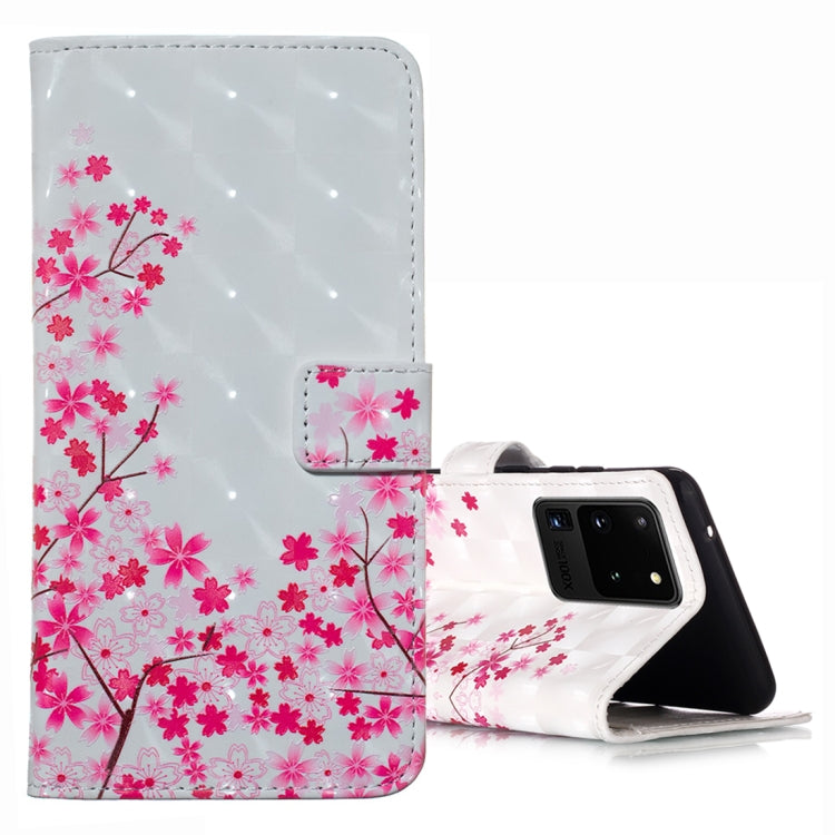 For Galaxy S20 Ultra 3D Pattern Magnetic Suction Horizontal Flip Leather Case with Holder & Card Slots & Wallet & Photo Holder