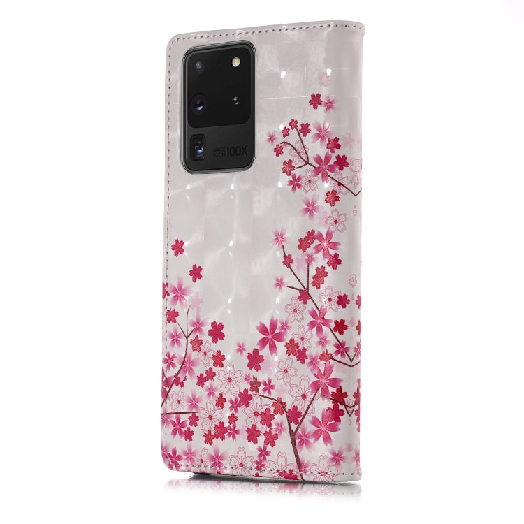 For Galaxy S20 Ultra 3D Pattern Magnetic Suction Horizontal Flip Leather Case with Holder & Card Slots & Wallet & Photo Holder
