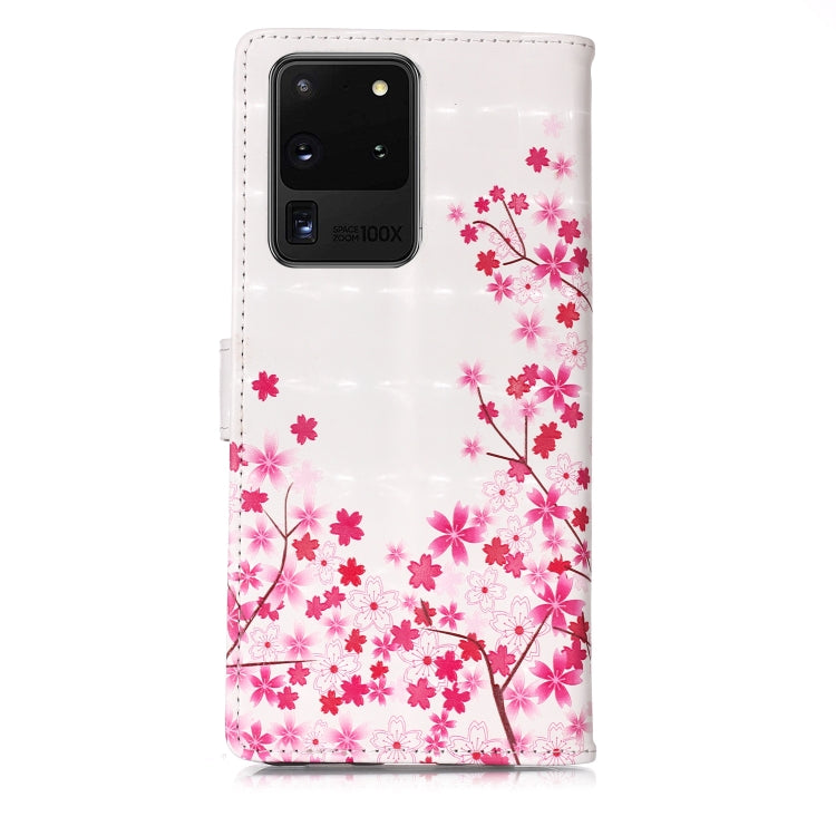 For Galaxy S20 Ultra 3D Pattern Magnetic Suction Horizontal Flip Leather Case with Holder & Card Slots & Wallet & Photo Holder