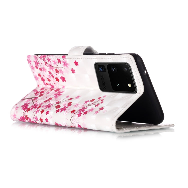 For Galaxy S20 Ultra 3D Pattern Magnetic Suction Horizontal Flip Leather Case with Holder & Card Slots & Wallet & Photo Holder