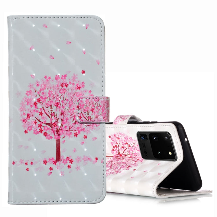 For Galaxy S20 Ultra 3D Pattern Magnetic Suction Horizontal Flip Leather Case with Holder & Card Slots & Wallet & Photo Holder