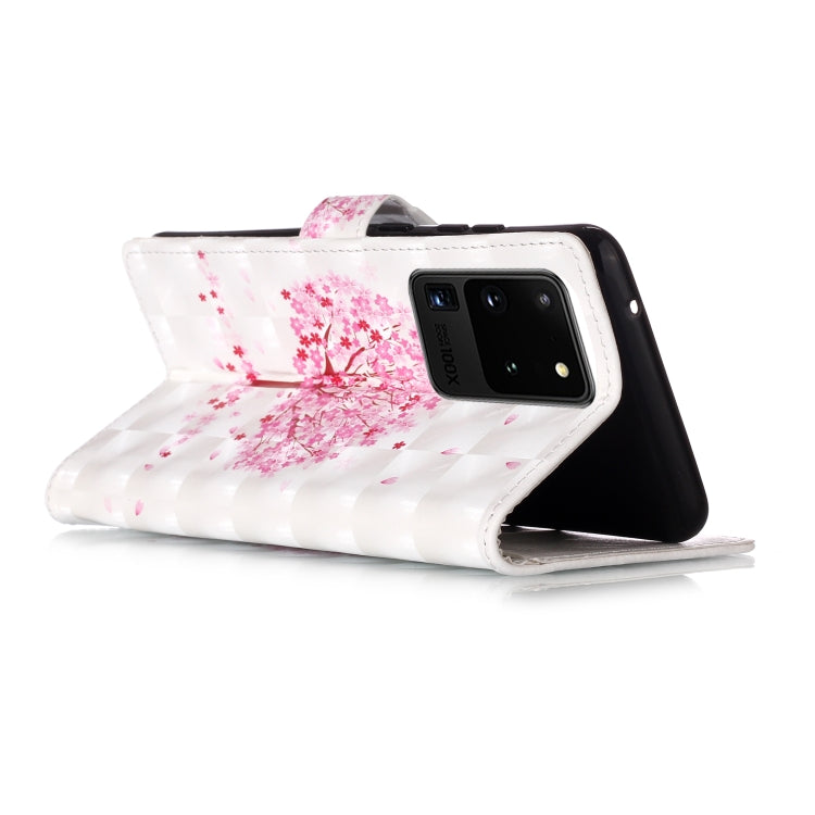 For Galaxy S20 Ultra 3D Pattern Magnetic Suction Horizontal Flip Leather Case with Holder & Card Slots & Wallet & Photo Holder