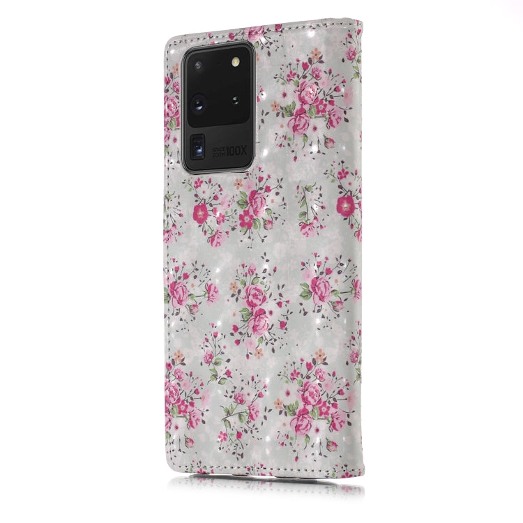 For Galaxy S20 Ultra 3D Pattern Magnetic Suction Horizontal Flip Leather Case with Holder & Card Slots & Wallet & Photo Holder