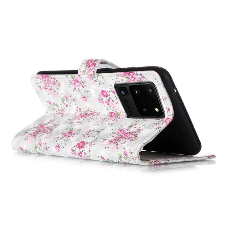 For Galaxy S20 Ultra 3D Pattern Magnetic Suction Horizontal Flip Leather Case with Holder & Card Slots & Wallet & Photo Holder