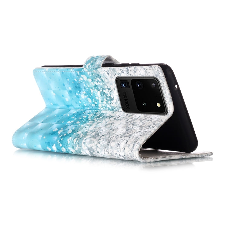 For Galaxy S20 Ultra 3D Pattern Magnetic Suction Horizontal Flip Leather Case with Holder & Card Slots & Wallet & Photo Holder