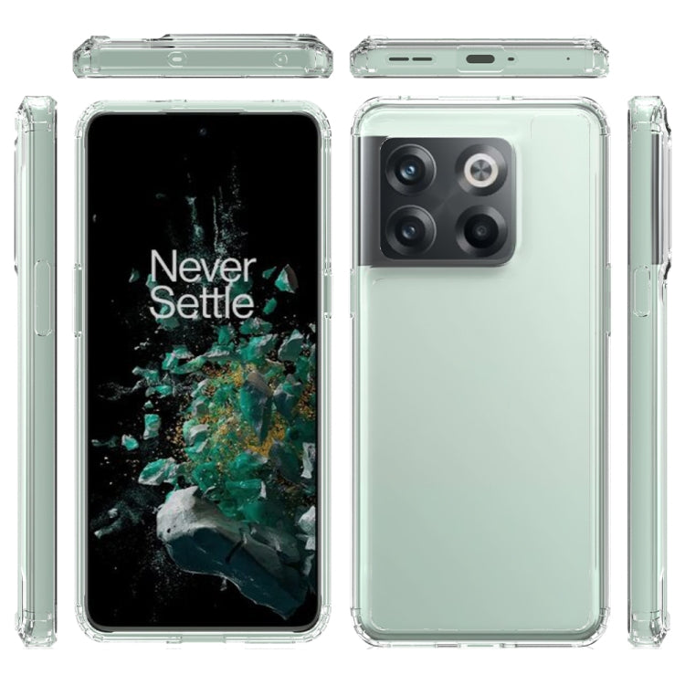 For OnePlus 10T Scratchproof Acrylic TPU Phone Case(Transparent)