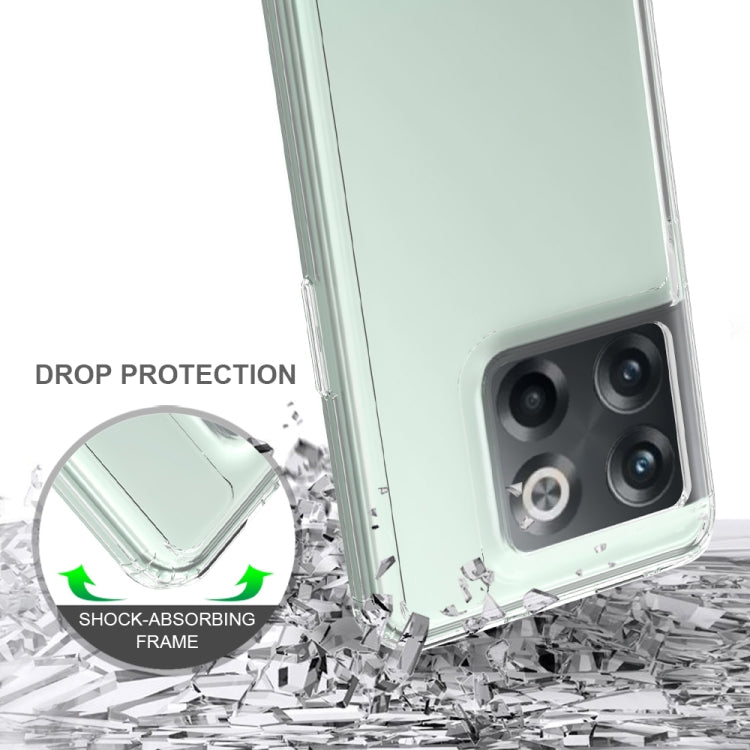 For OnePlus 10T Scratchproof Acrylic TPU Phone Case(Transparent)