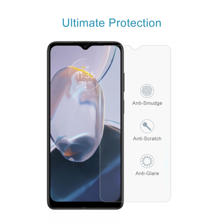 For Motorola Moto E22i / E22 10 PCS 0.26mm 9H 2.5D Tempered Glass Film