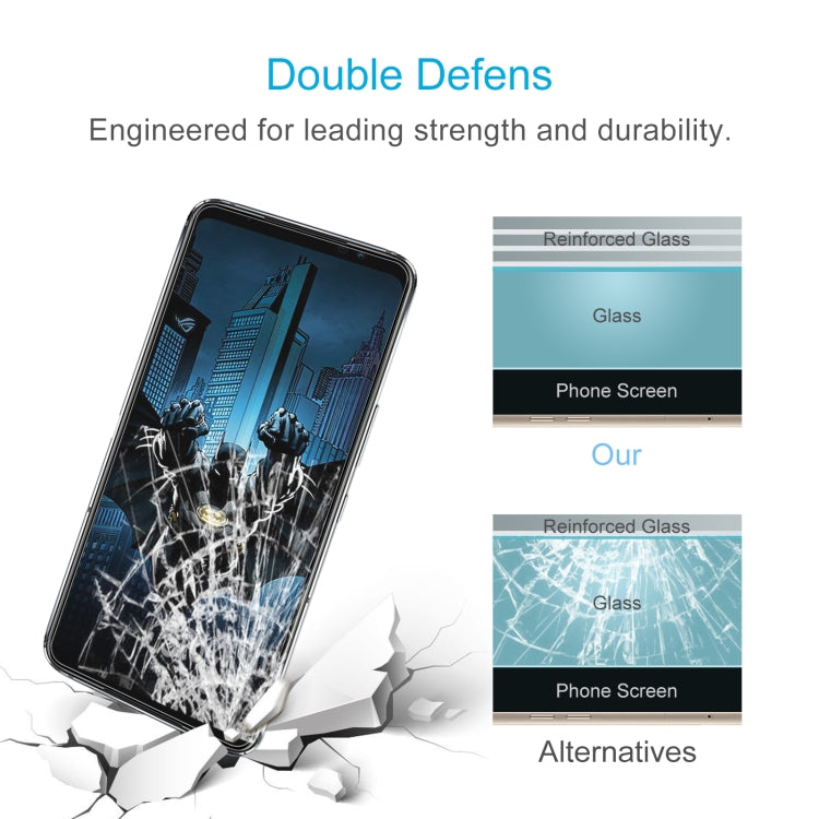 For Asus ROG Phone 6 Batman Edition / ROG Phone 6D / ROG Phone 6D Ultimate 50 PCS 0.26mm 9H 2.5D Tempered Glass Film