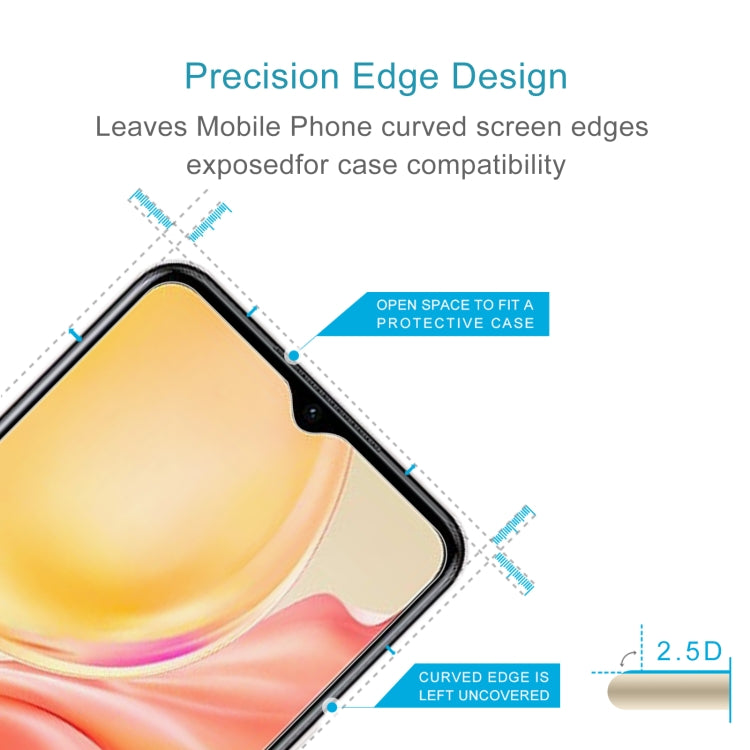 For Vivo Y52t 50 PCS 0.26mm 9H 2.5D Tempered Glass Film