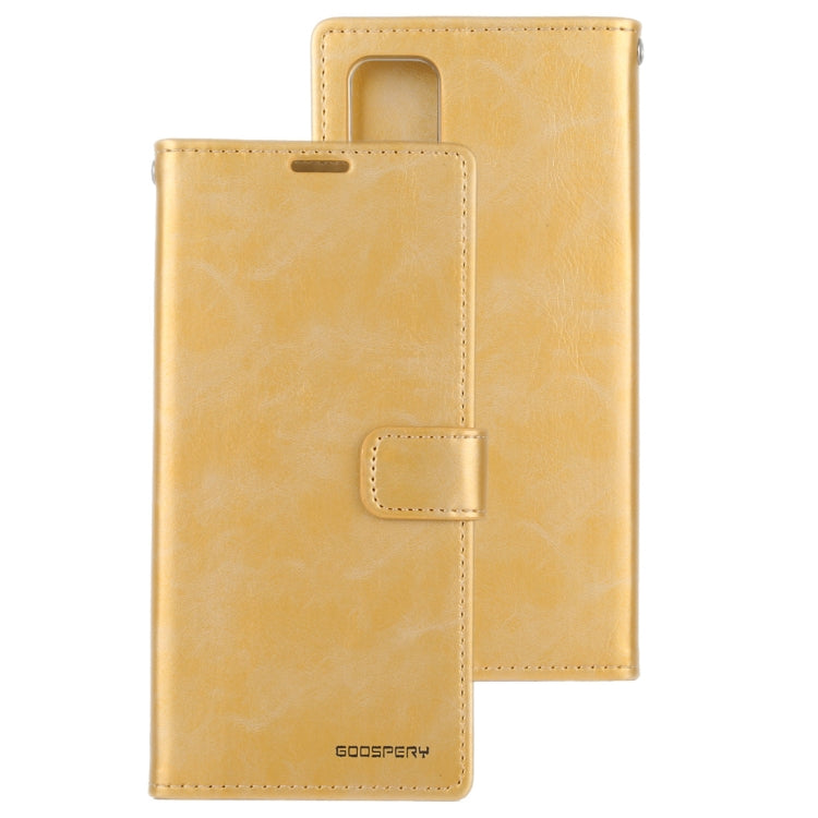 For Galaxy A51 GOOSPERY BLUE MOON DIARY Crazy Horse Texture Horizontal Flip Leather Case With Bracket & Card Slot & Wallet